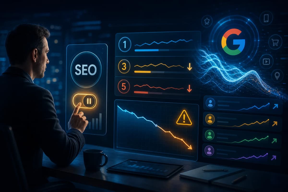 Ilustrație despre de ce trebuie să continui SEO după ce ai ajuns în primele rezultate Google