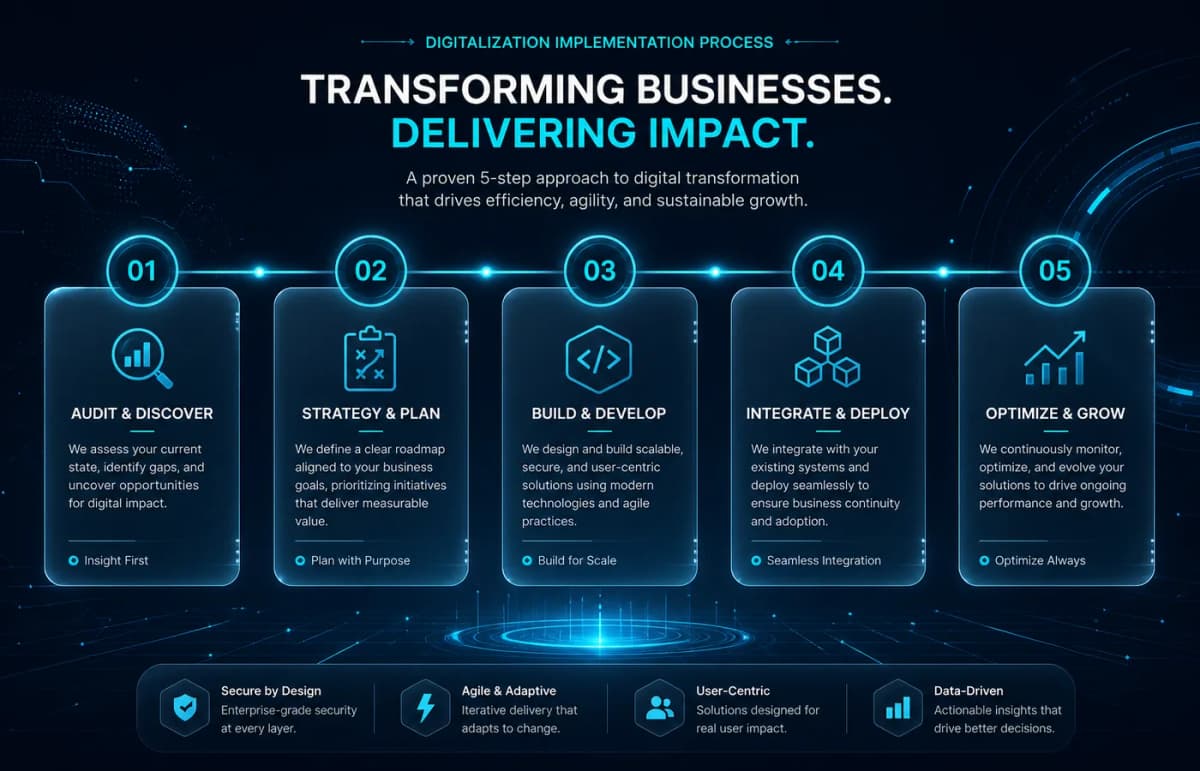 Proces digitalizare PromoNet: audit, strategie, implementare, integrare, optimizare