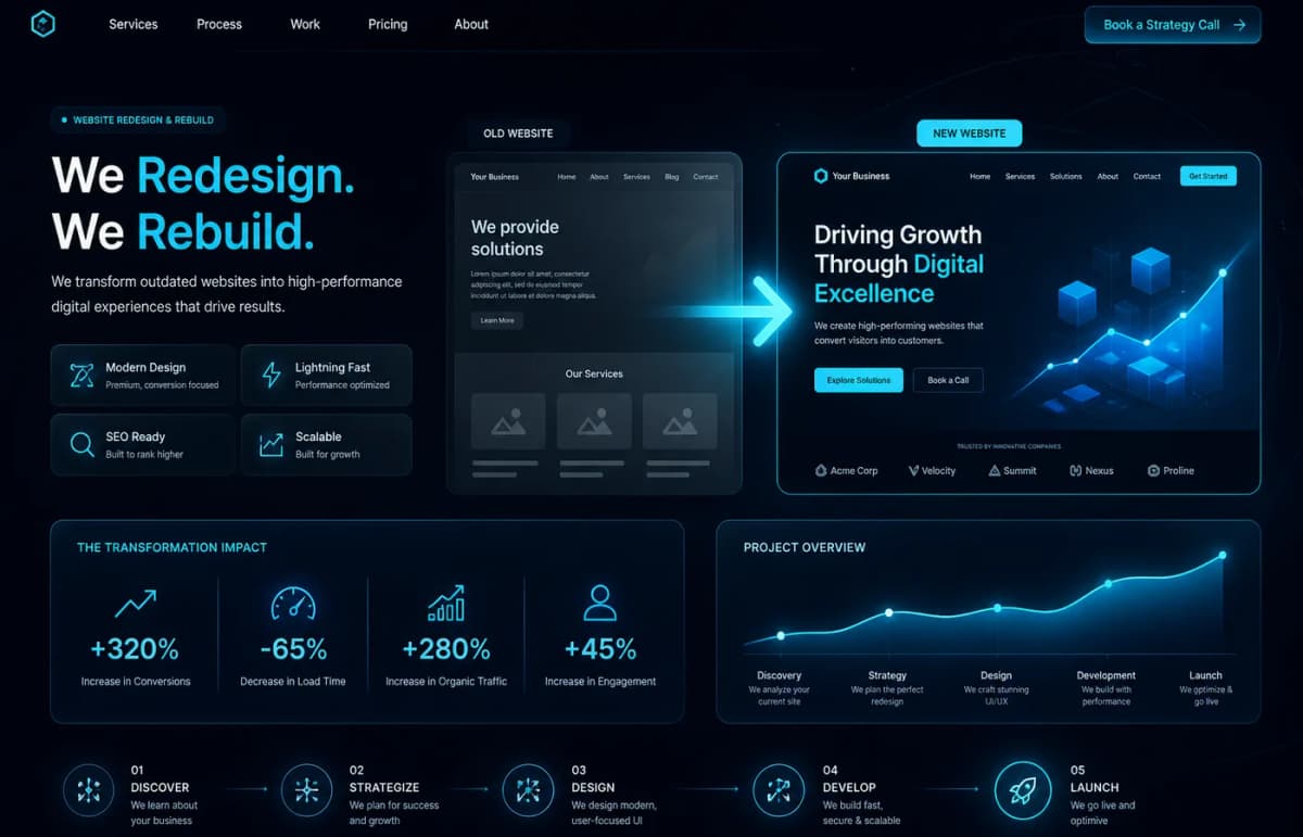 Refacere site existent PromoNet — redesign modern păstrând SEO-ul